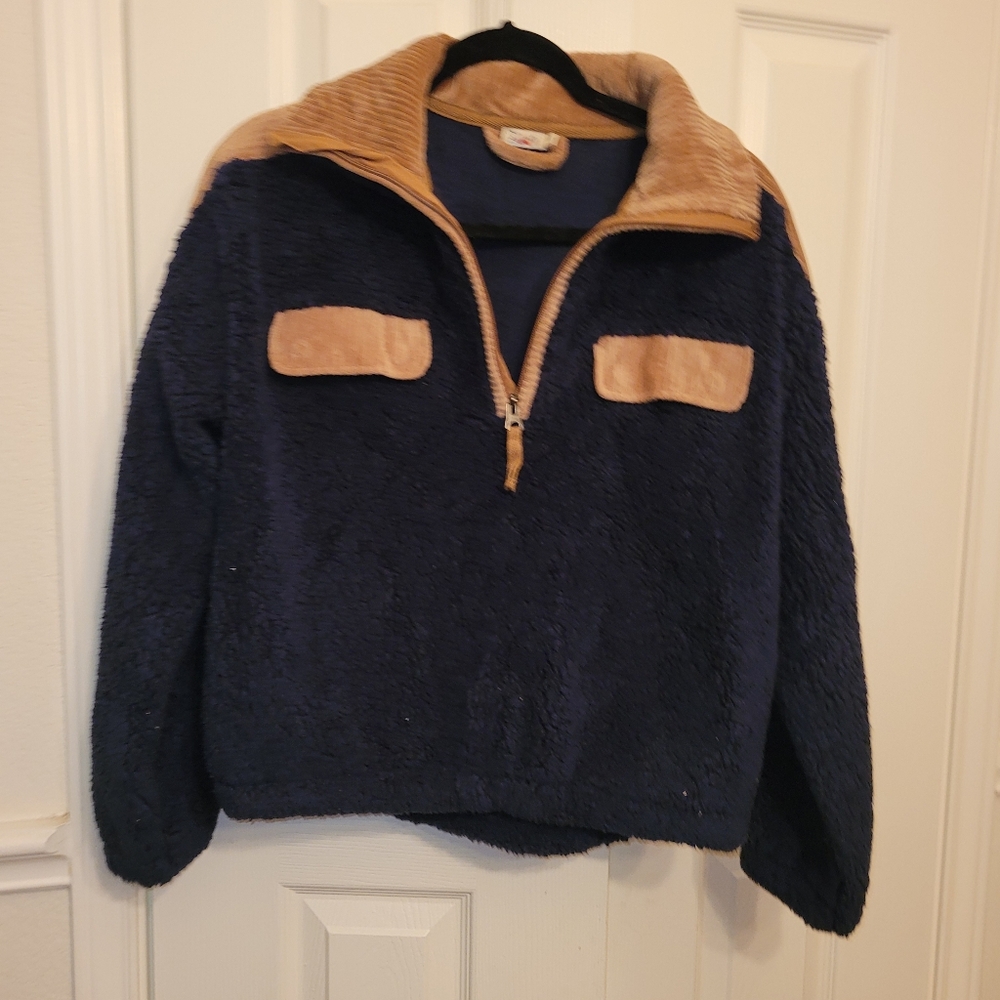 Faherty Pullover Navy Sweater - image 2